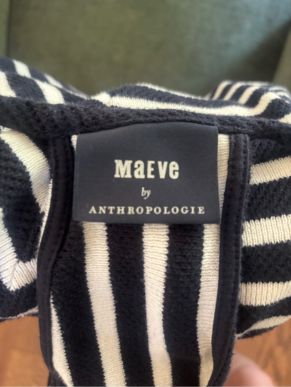 Anthropologie Black & White Striped Halter Tank - Picture 4 of 6